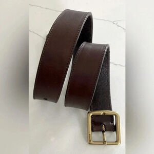 Coach Leather Belt Made in Italy. Size 29 Excellent Condition Brown/Solid Brass.